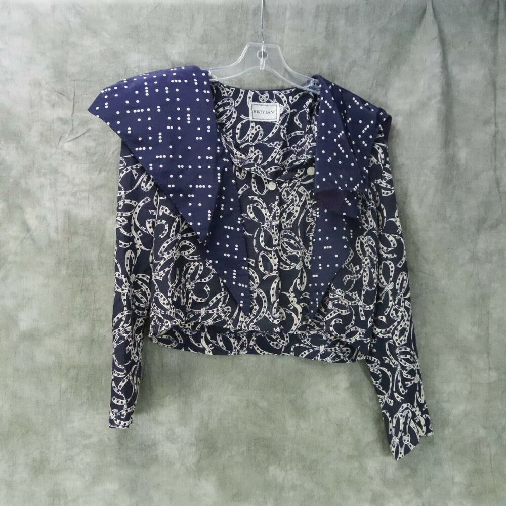 EUC Misty Lane Bows Multicolor Cropped Jacket Vintage Size 7 / 8   T10858 S-8806
